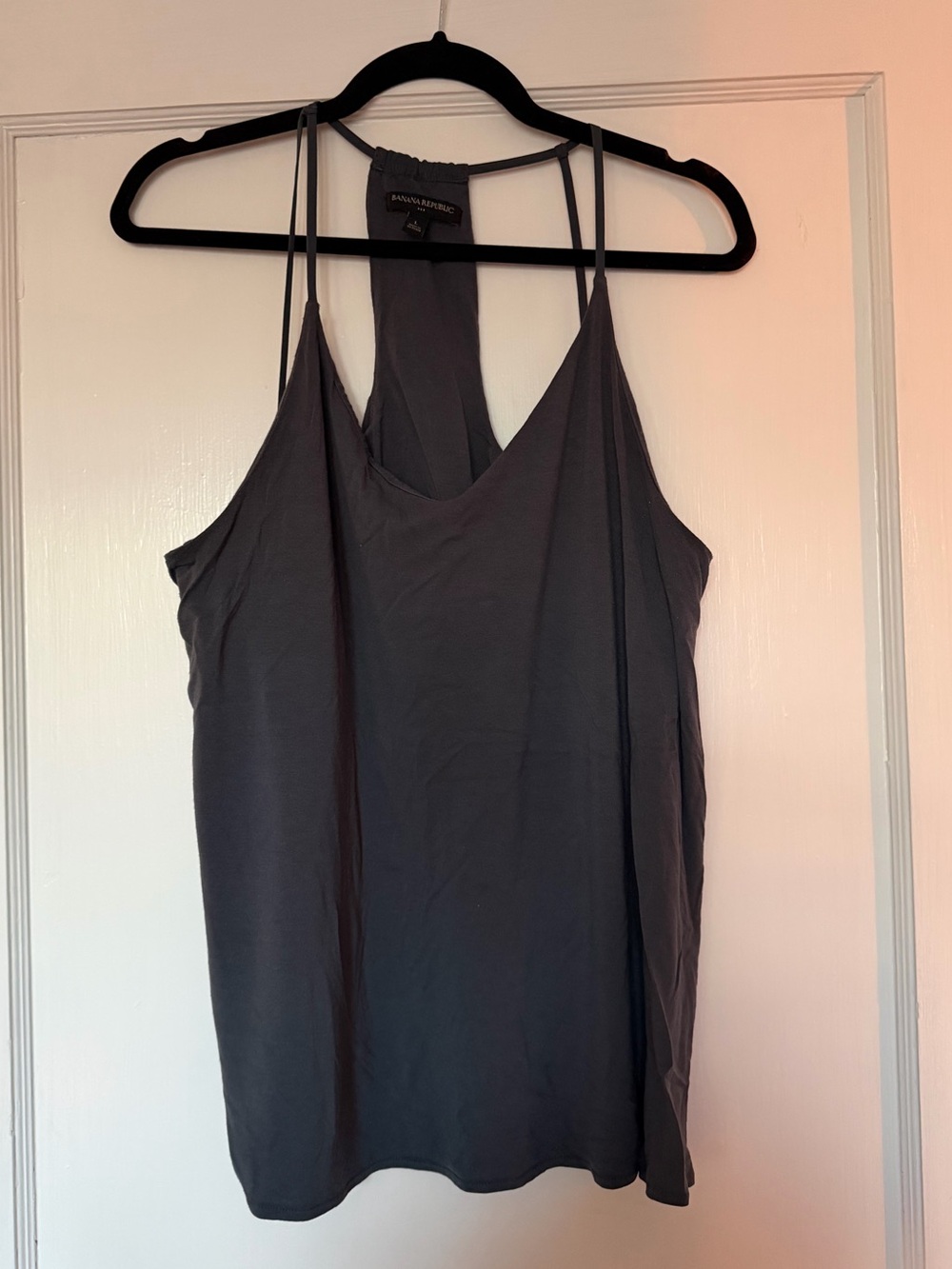 Banana Republic Charcoal Grey Spaghetti Strap Camisole
